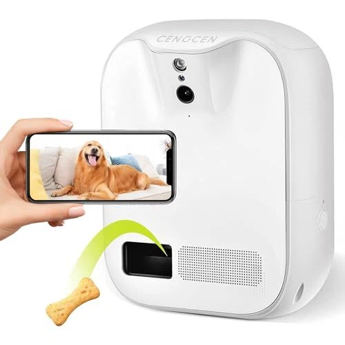 Pet Monitoring Camera Dog Treat Dispenser [New 2023 Pro] Two-Way Audio HD