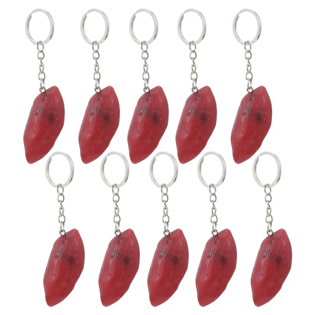 10 piezas bolso Keychian encanto llavero molde patata llavero