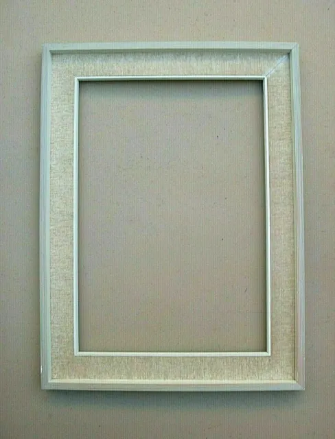 Ancien cadre laqué et toilé des années 1960 - Format 50 x 35 cm 2