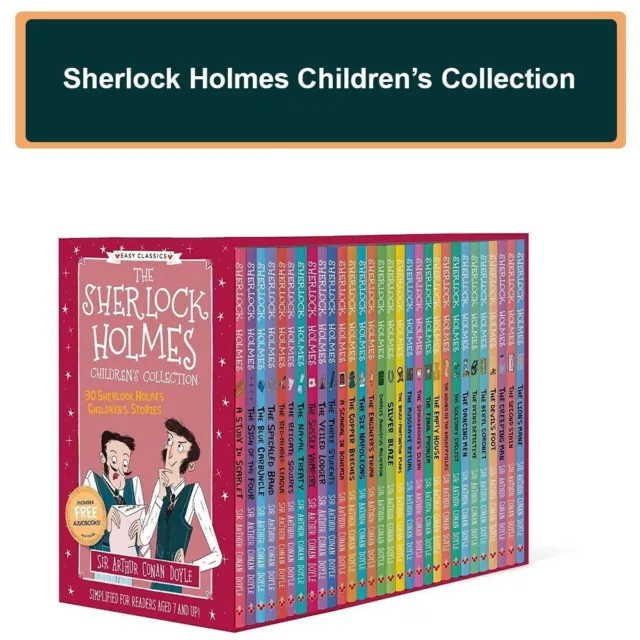Sir Arthur Conan Doyle Sherlock Holmes Children’s Collection 30 Books Box Set