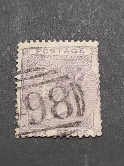 GB QV SG70 6d Pale Lilac - Fine Used  As Shown In Pictures