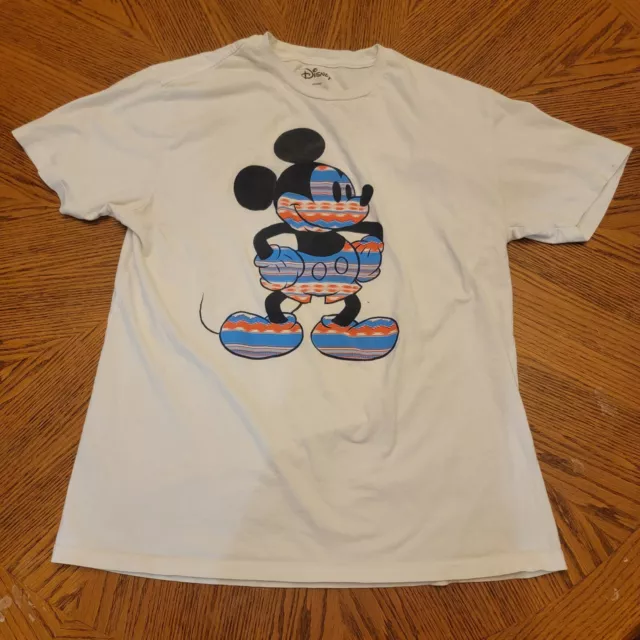 Disney Mickey Mouse Tee Shirt in Aztec Pattern Size XL.... Read Description