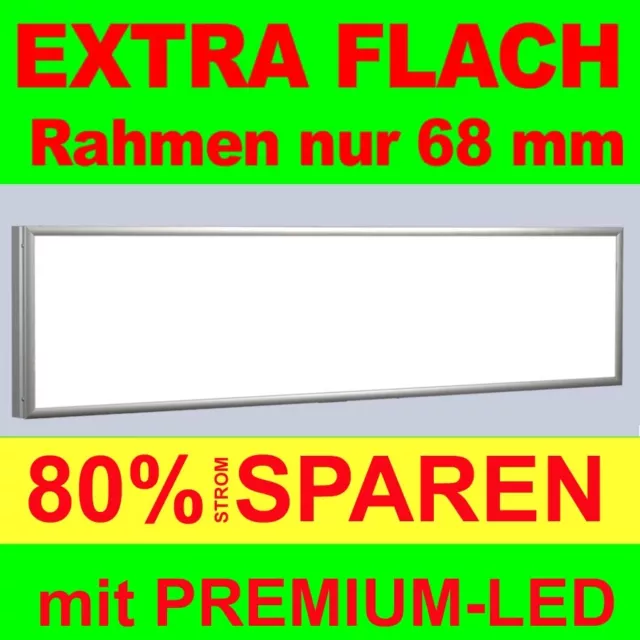 Premium Flat LED Leuchtkasten DIN A1  594x841x68mm, Leuchtalarn.de Leuchtwerbung