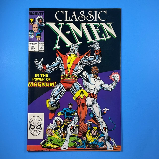Classic X-MEN #25 Marvel Comics 1988 Reprints Uncanny 119 Colossus vs Magnum