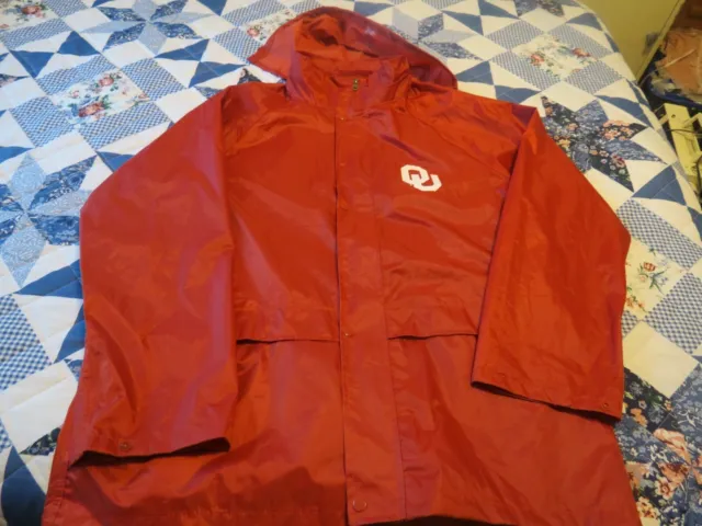 GIII SPORTS OU Sooner Hooded Rain Jacket Men's New without Tags $32.99 ...