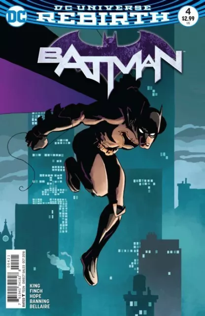 BATMAN ISSUE 4 - FIRST 1st PRINT TIM SALE VARIANT COVER - REBIRTH DC COMICS 2016