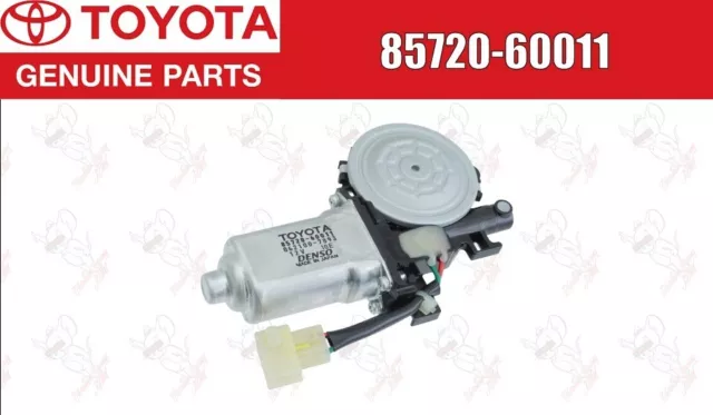 Toyota Genuine MOTOR ASSY, POWER WINDOW REGULATOR, FRONT LH 85720-60011 OEM