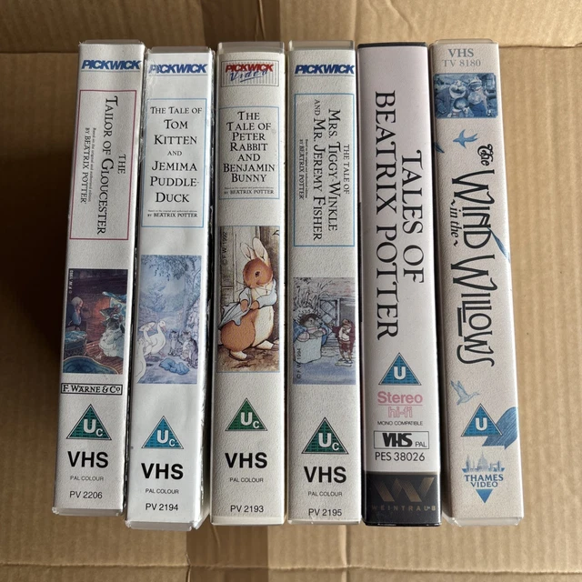BEATRIX POTTER VHS X6 Peter Rabbit Etc 90s 18 00 PicClick UK beatrix-potter-vhs-x6-peter-rabbit-etc-90s-18-00-picclick-uk