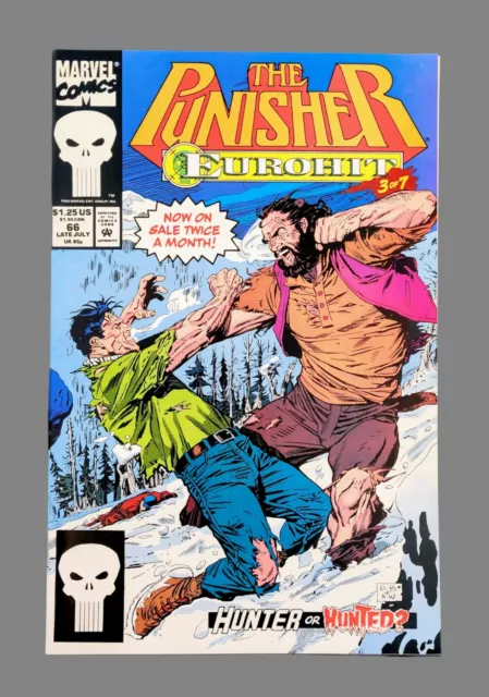 The Punisher Eurohit Part 3 Of 7 Comic Book  Vol Ii #66 Marvel Comics 1992