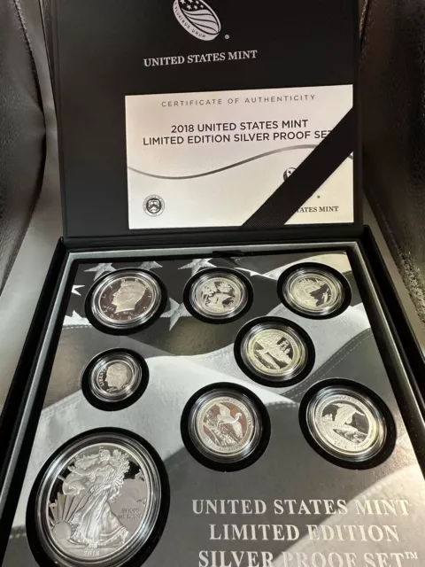 2018 United States Mint Limited Edition Silver Proof Set w/ OGP/COA
