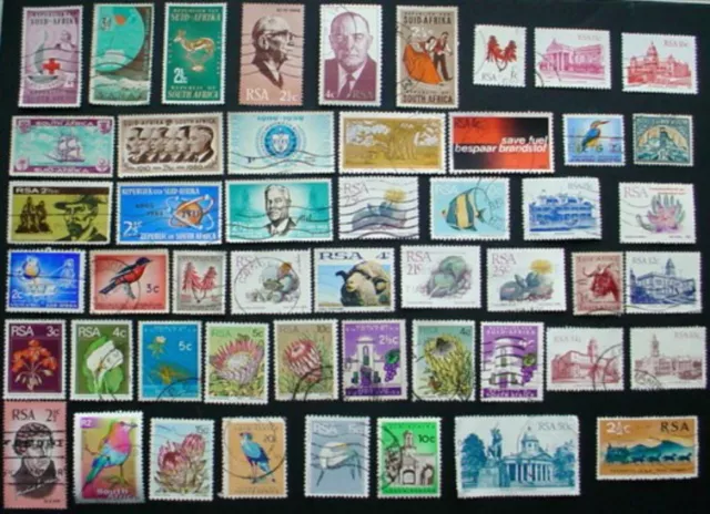 South Africa: Collection Of 50 Used Stamps