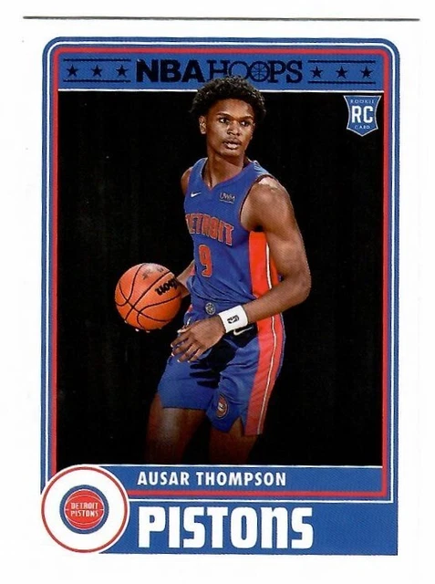 Thompson Rookie Nba 2023-24 NBA HOOPS Ausar Thompson Rookie Tribute Detroit Pistons #293 ...