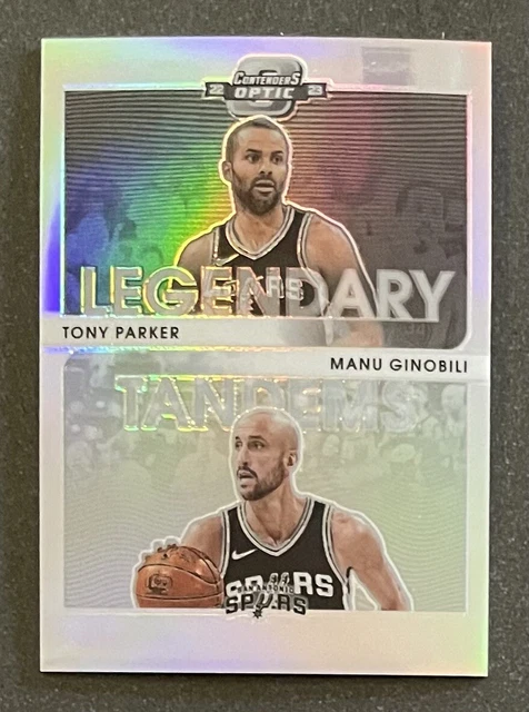 2022-23 Panini Contenders Optic Tony Parker Manu Ginobili Legendary Tandems #2