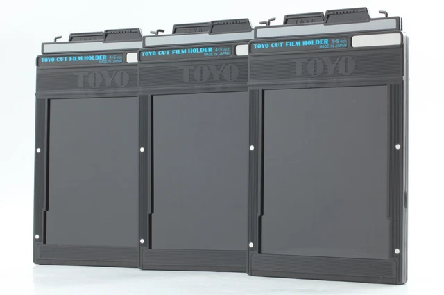 LOT OF 3 [Near MINT] Toyo 4x5 Cut Film Holder For Large Format