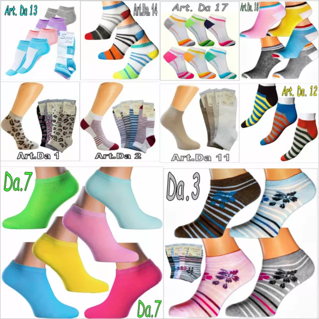 1-24P , Damen Sneakersocken ,Füßlinge Sportsocken Sneaker Socken , Sportsocken X