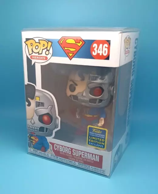 Funko Pop - Dc Comics - Cyborg Superman Convention 346 + Protector