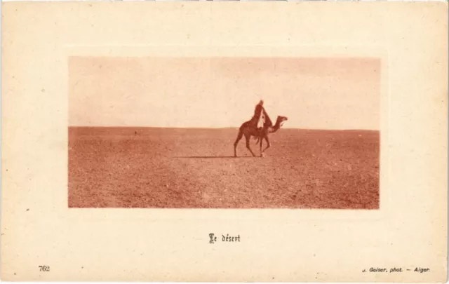 CPA AK 762 Le Désert. ed. Geiser ALGERIA (69610)