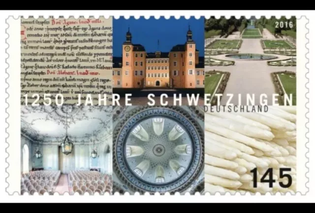 100 X 1,45 € Schwetzingen Briefmarken ungummiert / ungestempelt  A Ware !