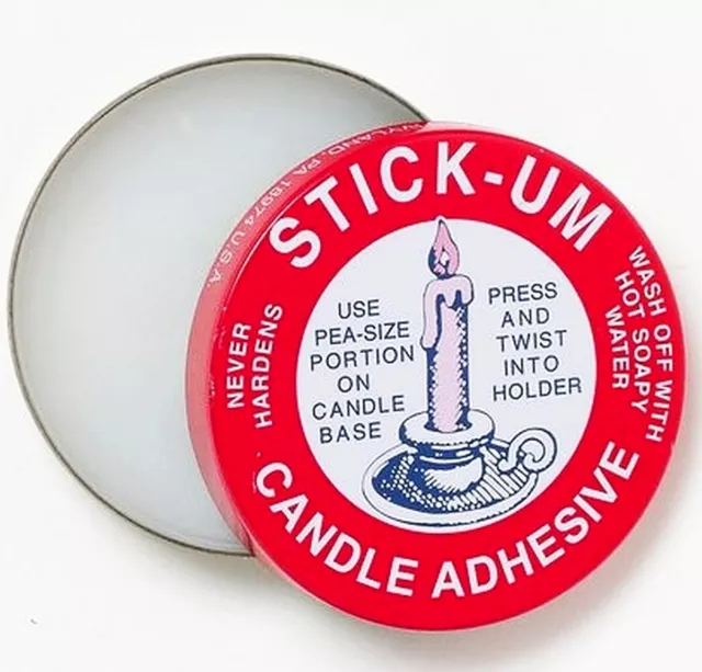 Fox Run Stick-Um Candle Adhesive Net Weight 0.5 oz (4-Pack)
