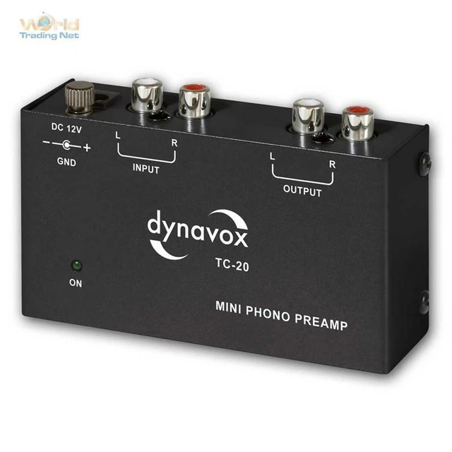 Préampli Phono Pour Tourne-disque - Amplificateur Stéréo MM, Entrées RCA, Sortie Casque, Alimentation 12V