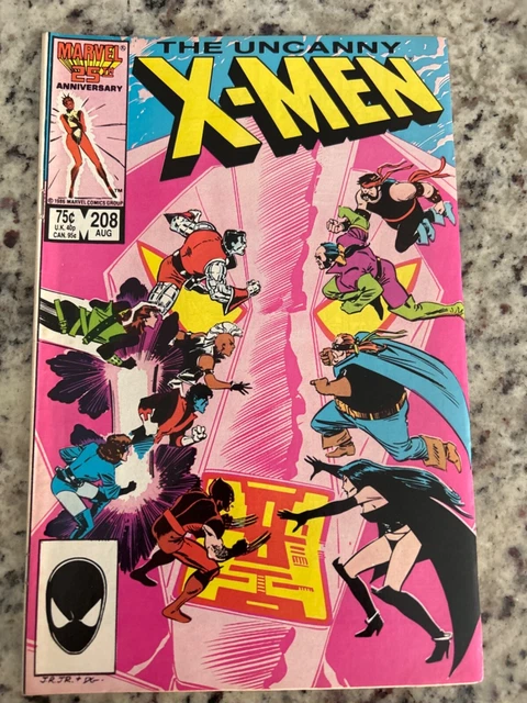 Uncanny X-Men #208 Vol. 1 (Marvel, 1986) Key 1st Mention Of Omega Mutant, VF