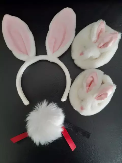Build a bear Bunny Ears, Bunny and shoes with bonus tail