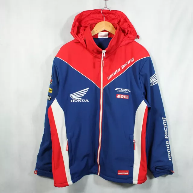 HONDA RACING SOFTSHELL Jacket Mens Large Clinton Enterprizes Official Full Zip 49.99 PicClick UK