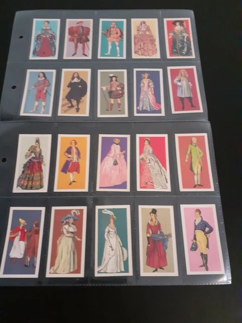 COMPLETE SET BROOKE BOND  BRITISH COSTUMES Cards