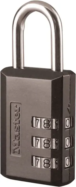 Combination Padlock 1 Black Cut Resistant Combination Lock Metal Steel NEW