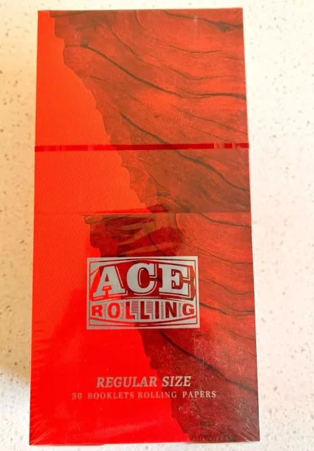 ACE Rolling Cigarette Papers regular 50 Booklets with 50 Papers per Booklet