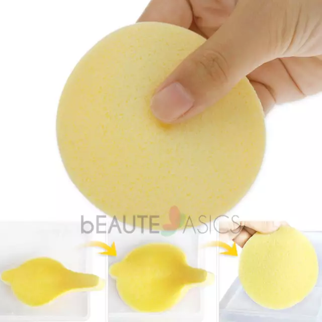 60 Pcs Compressed PVA Facial Sponges - Face Sponge for Makeup Removal (S0001x5) 3