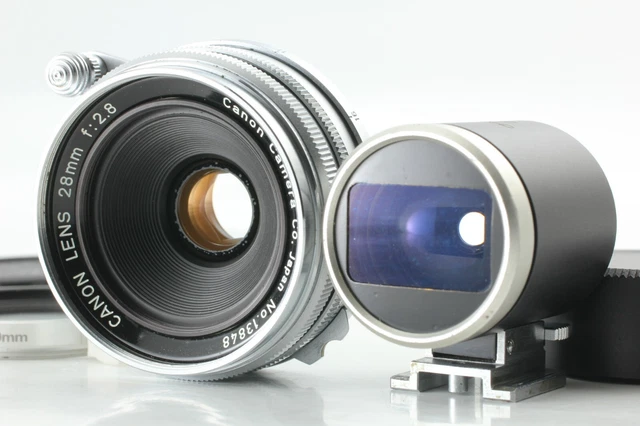 [MINT w/ Finder] Canon 28mm f/2.8 l Lens LTM L39 Leica screw Mount From JAPAN