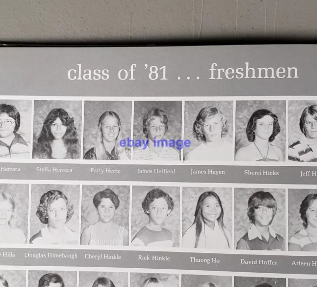 1978 yearbook JAMES HETFIELD METALLICA freshman w Ron McGovney Downey, CA