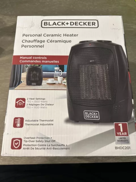 Black And Decker HX340 220 Volt Vertical Fan Heater 220v Portable Room  Heater