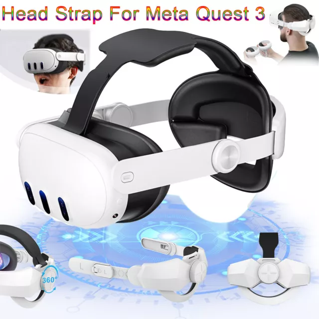 VR Adjustable Head Strap Comfortable VR Headband VR Accessories for Meta Quest 3