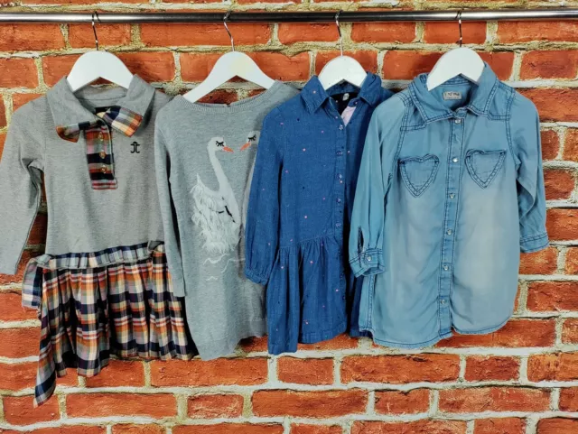 PACCHETTO BAMBINA ETÀ 18-24 MESI NEXT JOULE ecc ABITO MANICHE LUNGHE DENIM 92CM