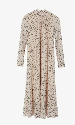 Warehouse Black and White Polka Dot Dress Size L