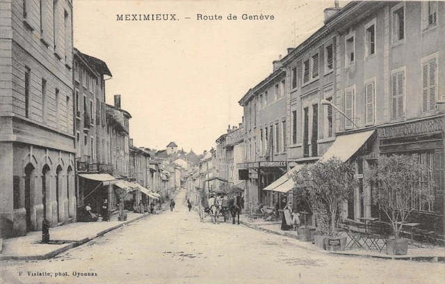 Carte Postale Ancienne Meximieux Hôtel De Ville – Début 1900 – Dos Non Divisé
