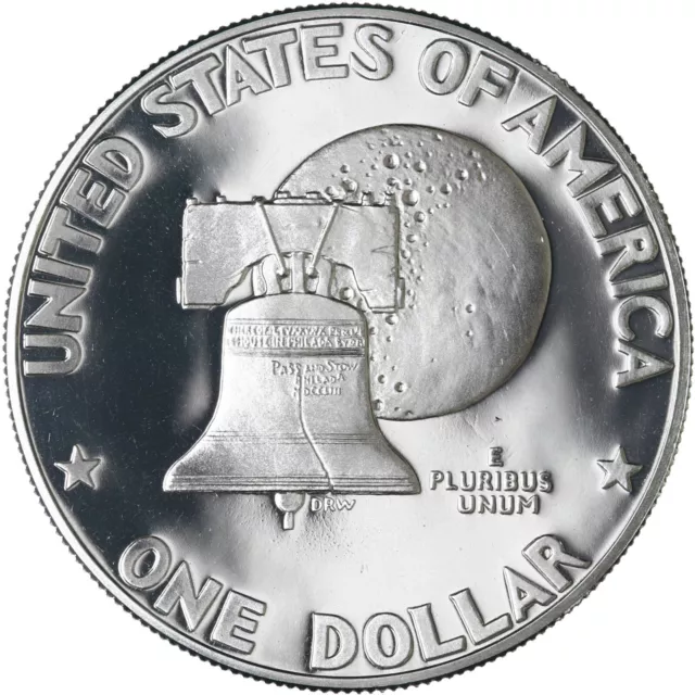 1976 S Eisenhower Dollar Type 1 Gem DCam Proof CN-Clad Bicentennial Ike US Coin