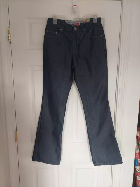 NWT arizona jean co dark blue jeans flare leg size 7 JUNIORS