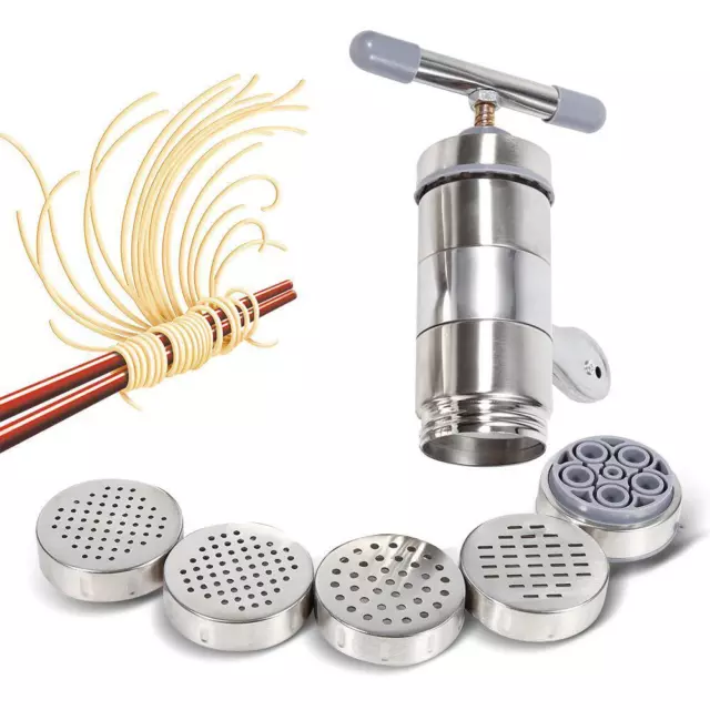Strumento da cucina per spaghetti manuale in acciaio inox 5 modalità strumento da cucina