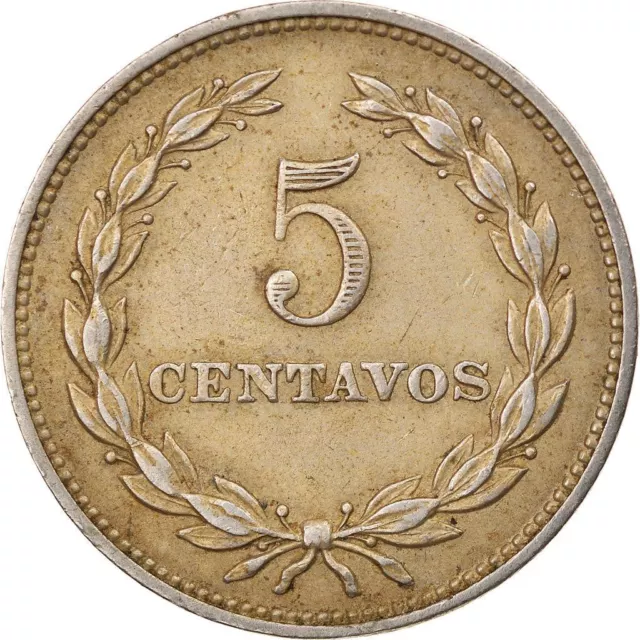 Salvadoran Coin El Salvador 5 Centavos | Francisco Morazan | 1940 - 1974 3