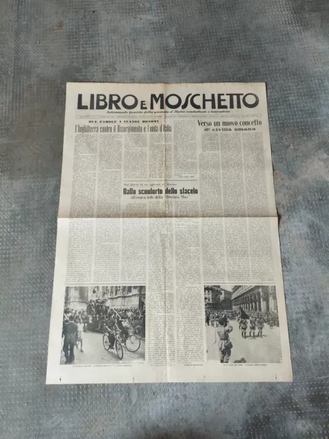 Settimanale Fascista - Libro e Moschetto N.41 Agosto 1944  Decima Mas RSI