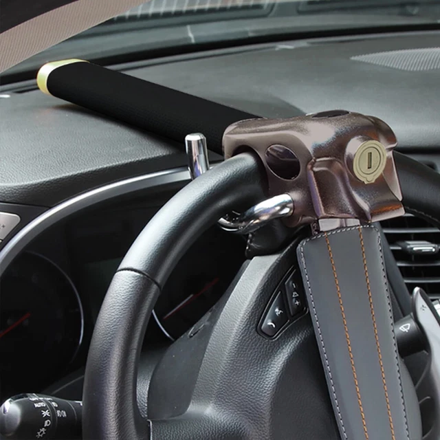 ATMOMO Universal Steering Wheel Lock – Anti-Theft 3-Directional Safety Device