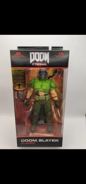 Doom Eternal Mcfarlane Classic Doom Slayer  # Rare Gold Label