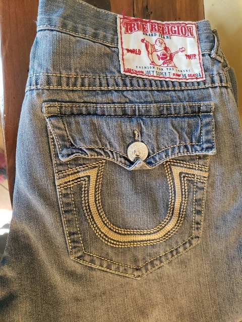 True Religion Joey Super T Mens 36 x 34 Jeans Great Condition Pre Owned True Religion Joey Super T Mens 36 x 34 Jeans Great Condition Pre Owned