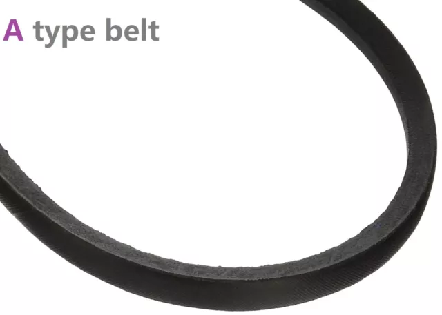A 635 Li Inside Circumference 13mm Width 8mm Height Rubber V-Belt Wrapped Black