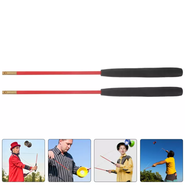 1 Pair of Classic Diabolo Stick Elderly Bearing Diabolo Stick Diabolo Stick for