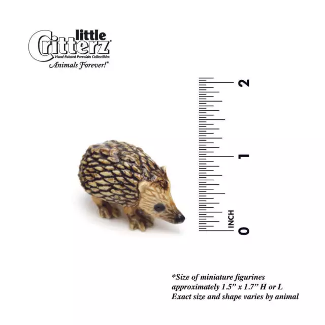 Little Critterz Hedgehog "Tiggy" Animal - Miniature Porcelain Figurine 2