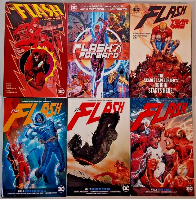 Flash Graphic Novel Lot War, Perfect Storm, Cold Day Hell, Year One, Forward